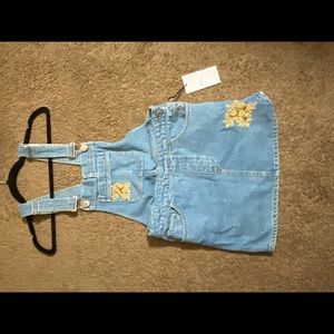 OVERALL DENIM SKIRT DRESS